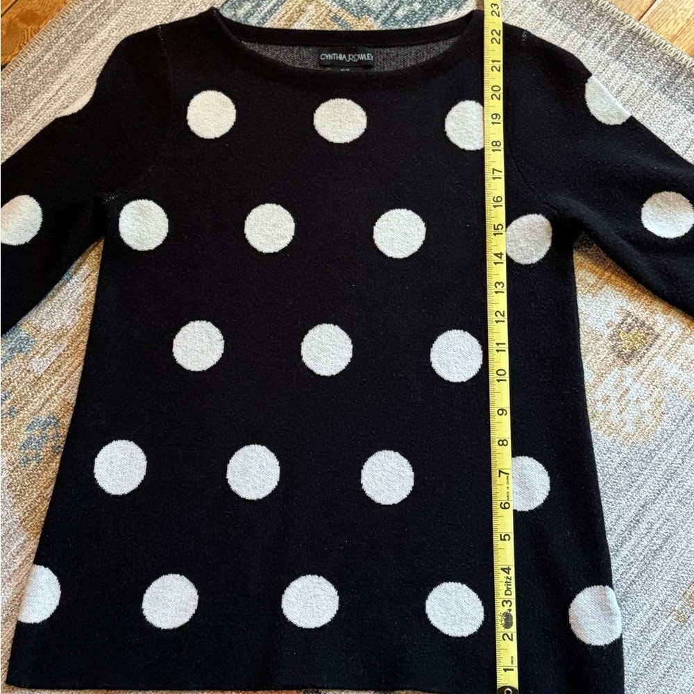 EUC - Cynthia Rowley Polka Dot Sweater - Picture 6 of 10
